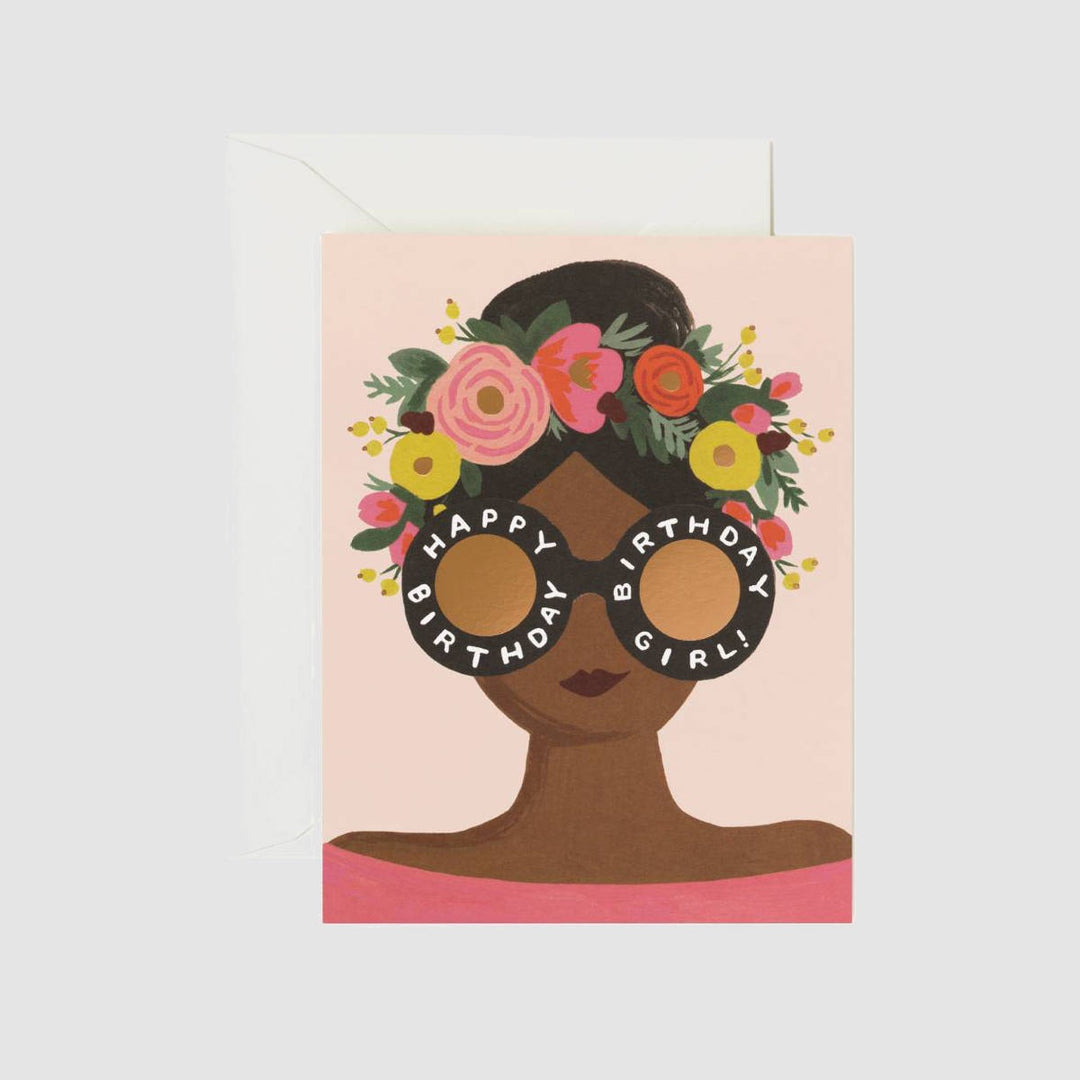 Greeting Card - Flower Crown Birthday Girl - Rifle Paper Co