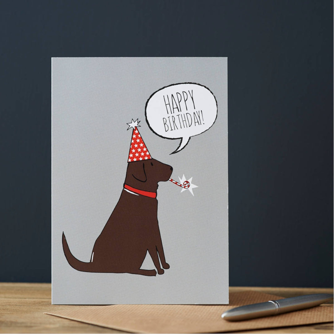 Card - Chocolate Labrador Happy Birthday