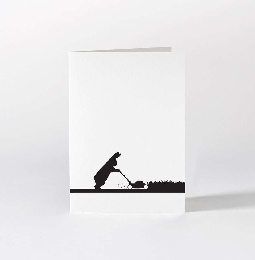 HamMade Card - Mowing Rabbit