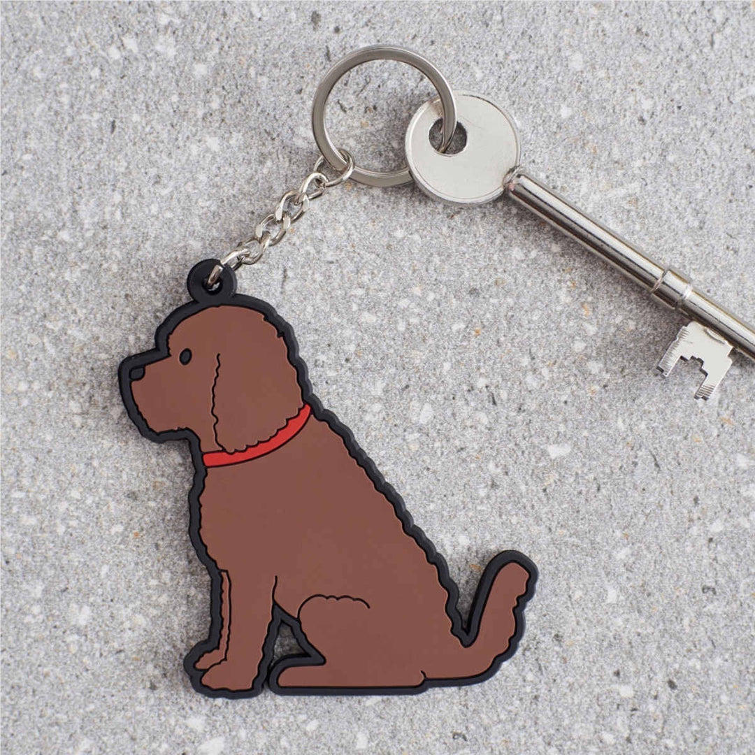 Keyring - Chocolate Cockapoo/Labradoodle