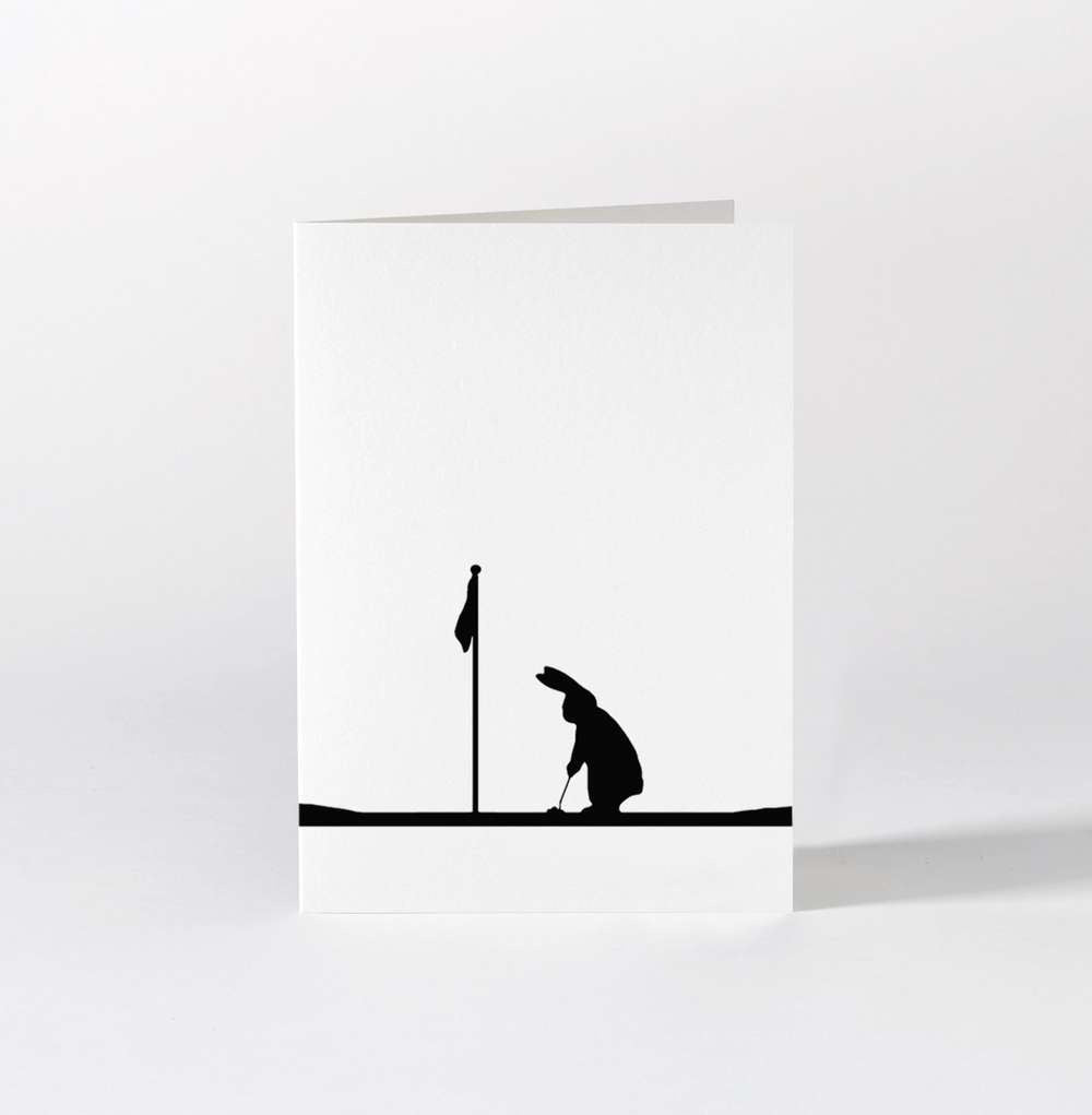 HamMade Card - Golfing Rabbit