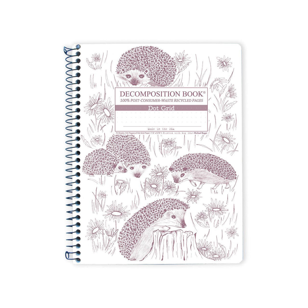 Decomposition Book - Large Notebook - Ruled - Hedgehogs
