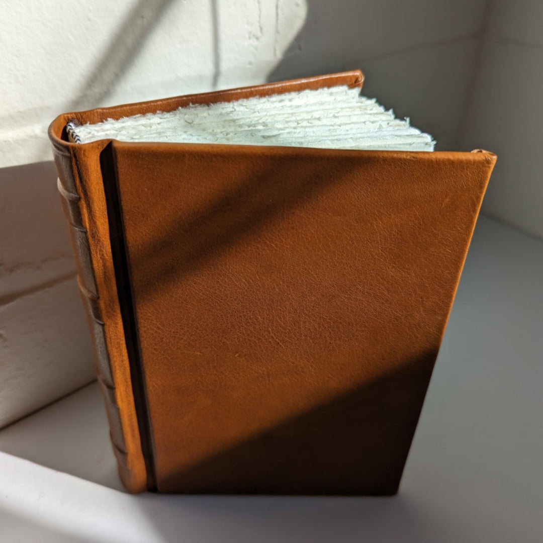 Amalfi Leather Journal - 12cm x 17cm - Tan