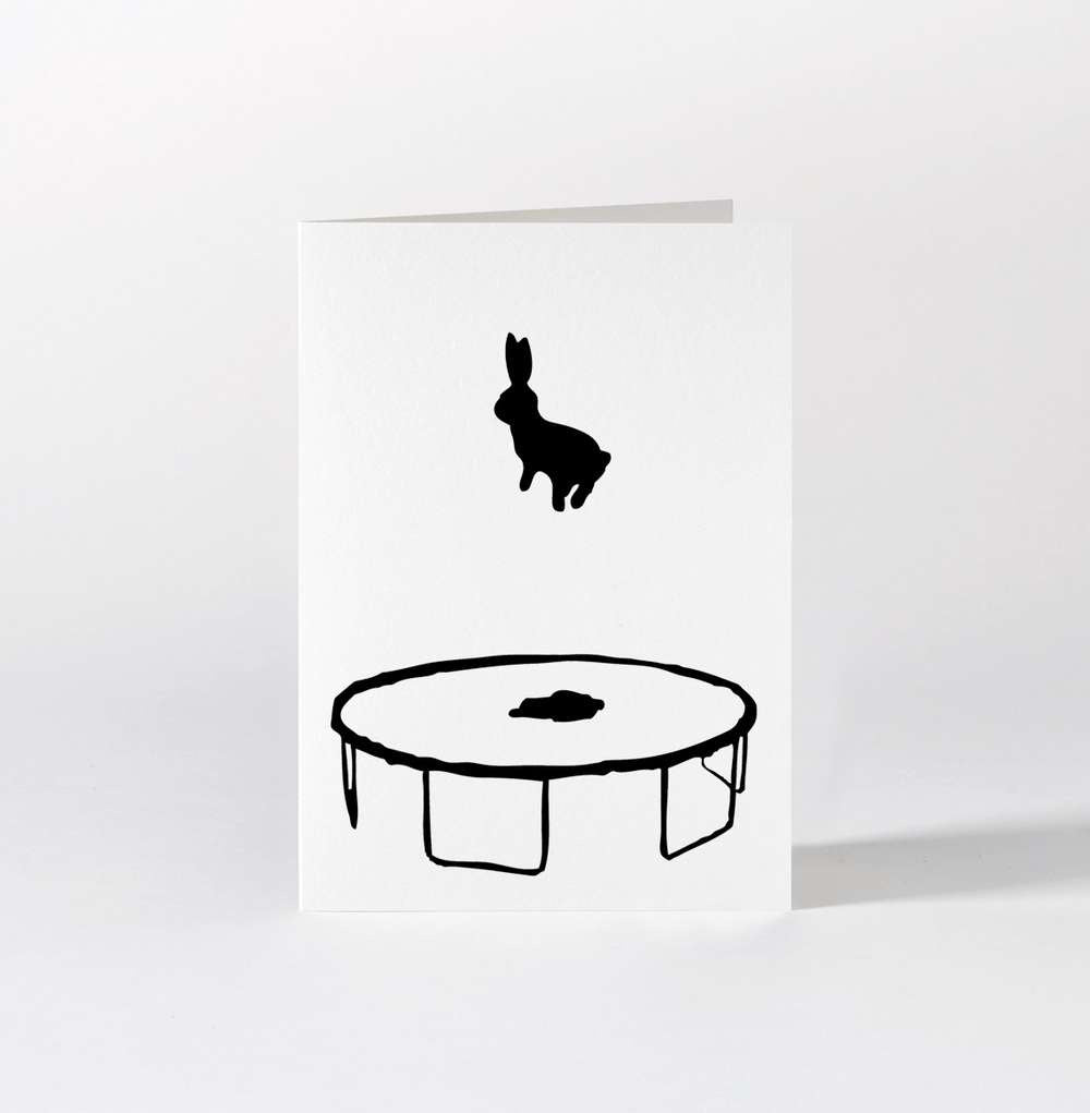HamMade Bunny Card - Bouncing Rabbit