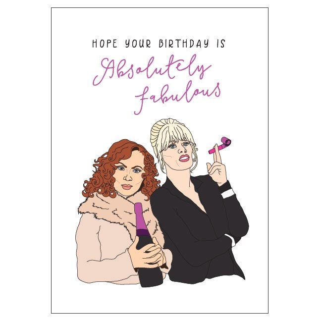 Birthday Card - Ab Fab - Candle Bark Creations