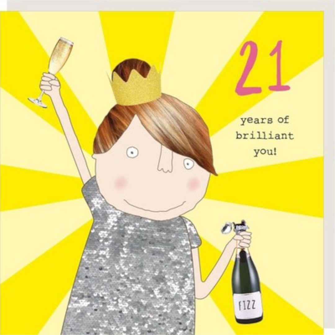 Rosie Made A Thing  Card- Girl 21st Brilliant