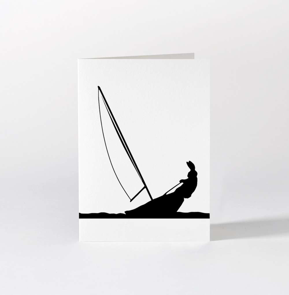 HamMade Bunny Card - Sailing Rabbit