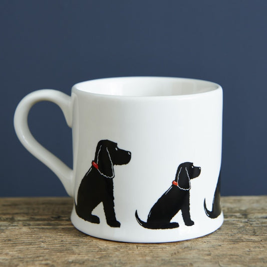 Dog Mug - Black Cocker Spaniel - Sweet William