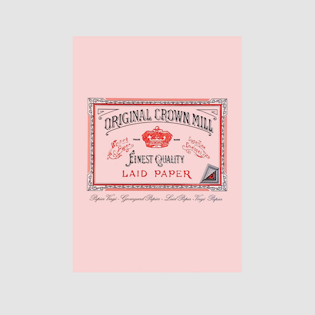 Original Crown Mill Laid Paper Writing Pad 50 Sheets – A5 Pink