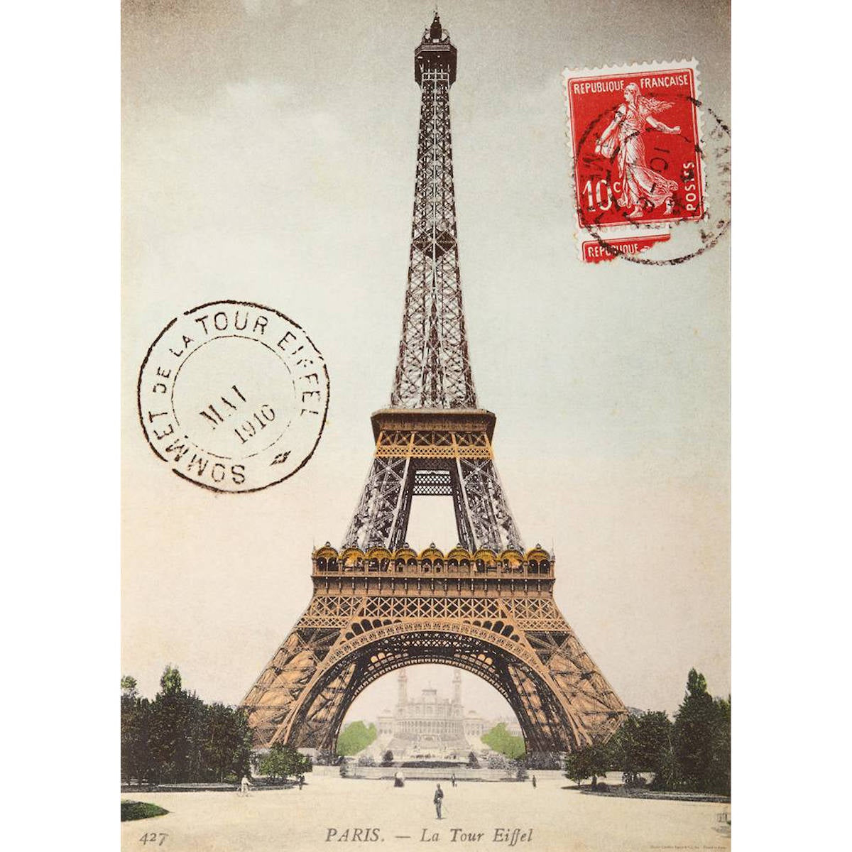Cavallini & Co Poster - Eiffel Tower