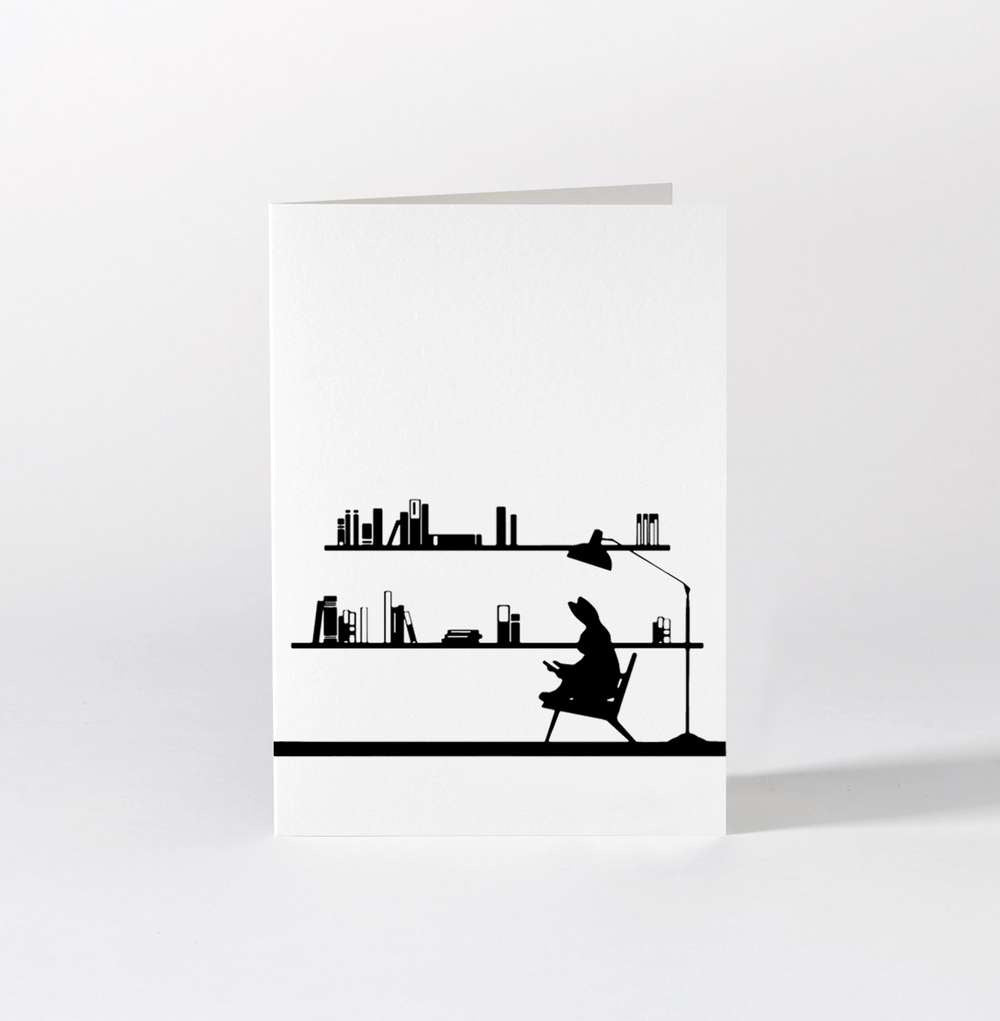 HamMade Card - Reading Rabbit