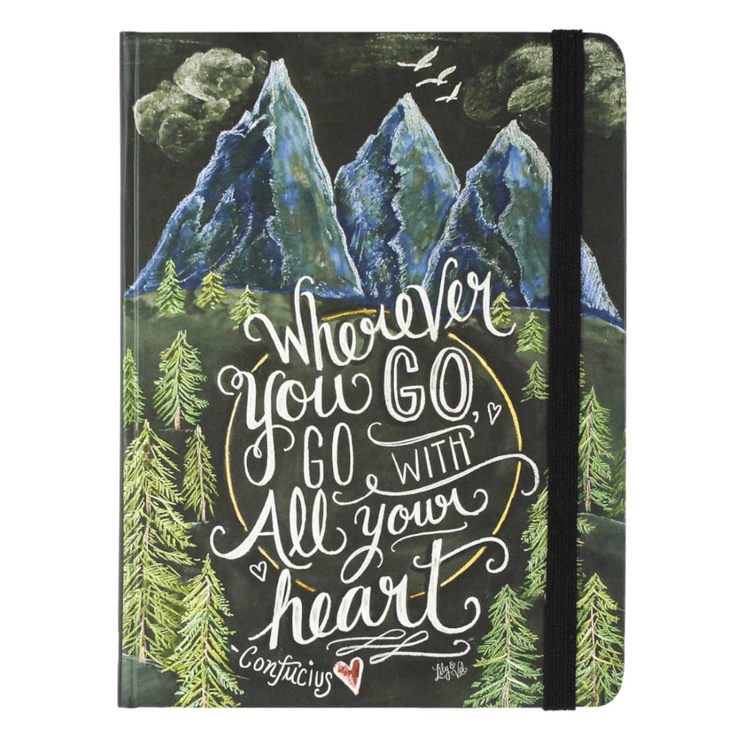 P P Medium Journal - Wherever You Go , Go With All Your Heart! - Small Journal
