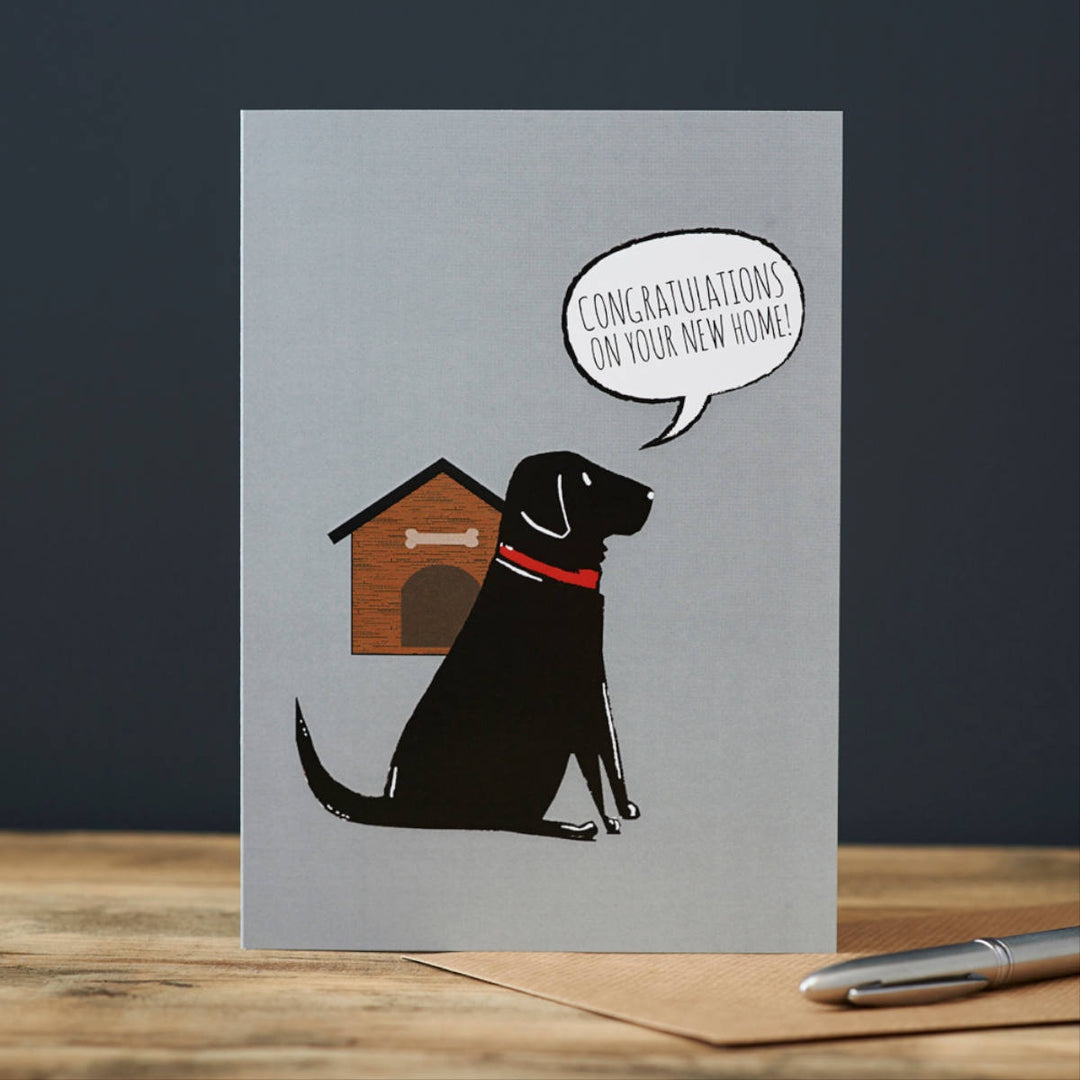 Card – Black Labrador New Home
