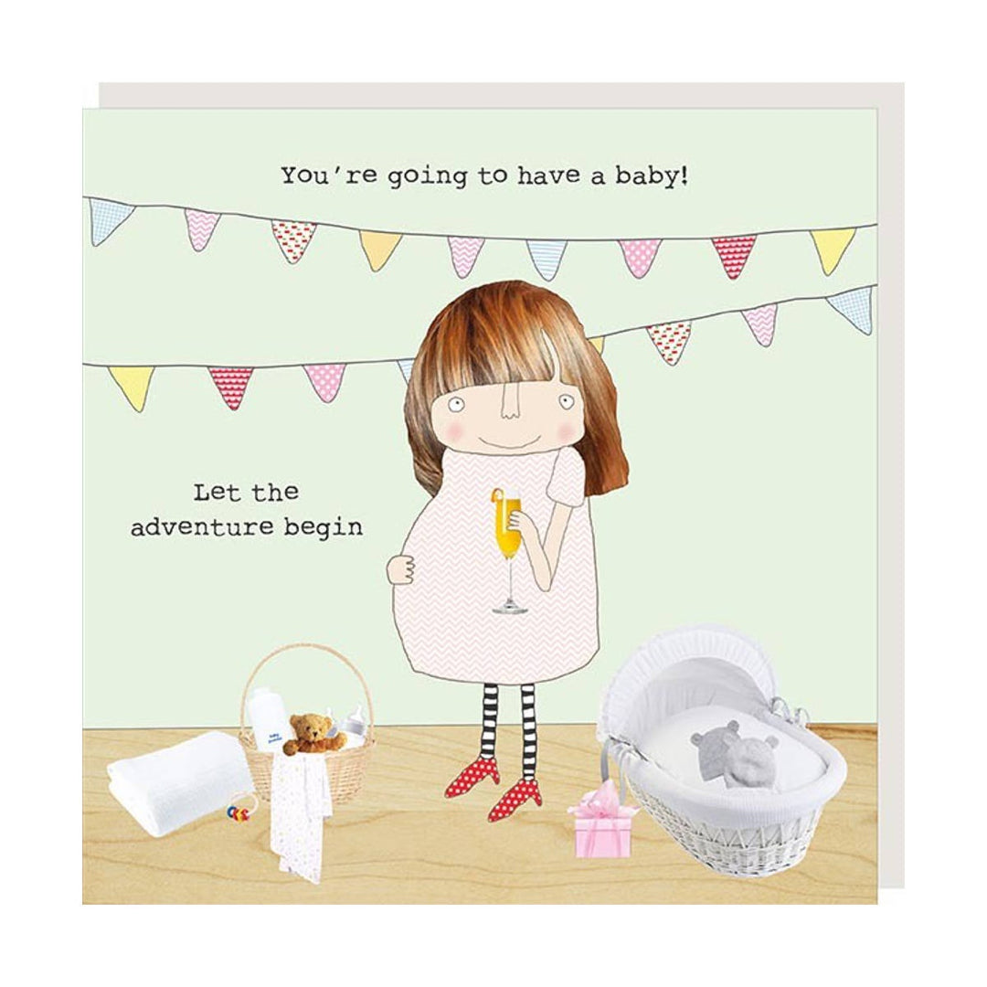 Rosie Made A Thing Card - Baby Adventure