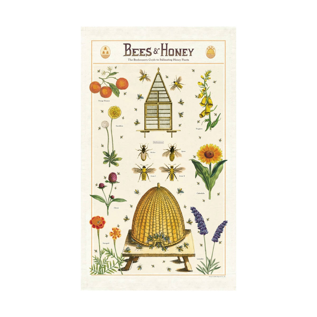 Tea Towel - Cavallini & Co. Bees & Honey