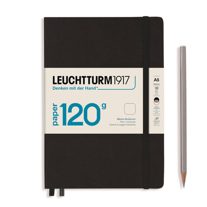 Leuchtturm 120g Edition Notebook - A5 - Plain - Black