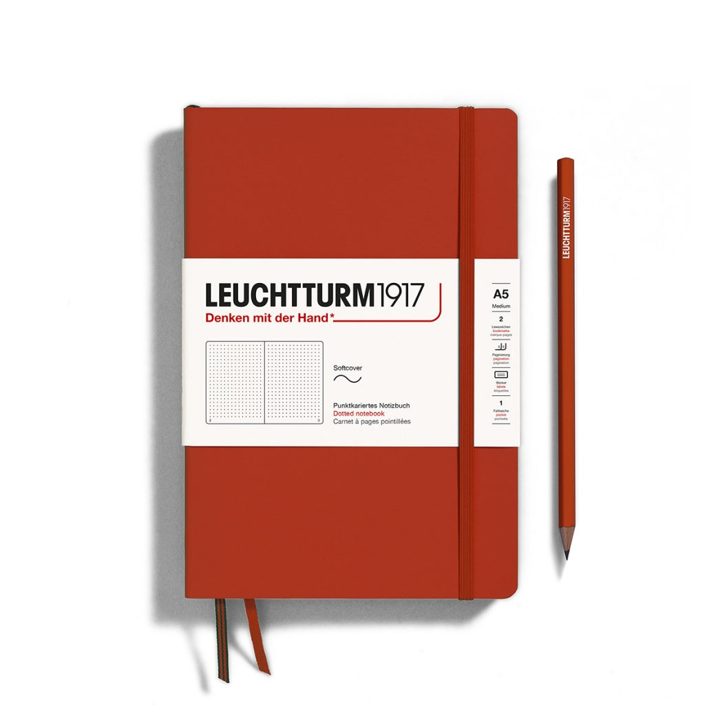 Leuchtturm Softcover Notebook - Fox Red, Dotted, A5