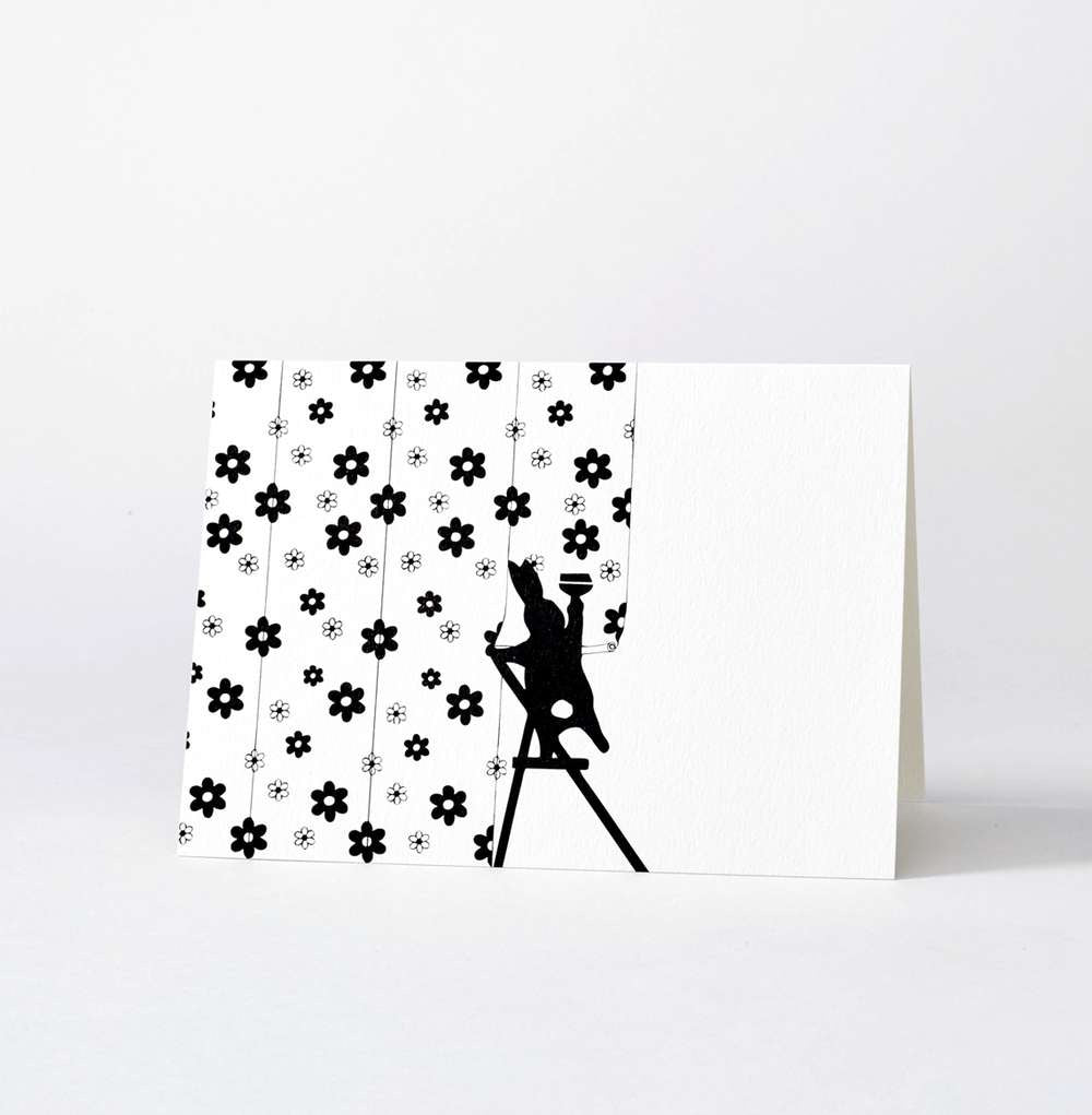 HamMade Card - Wallpapering Rabbit