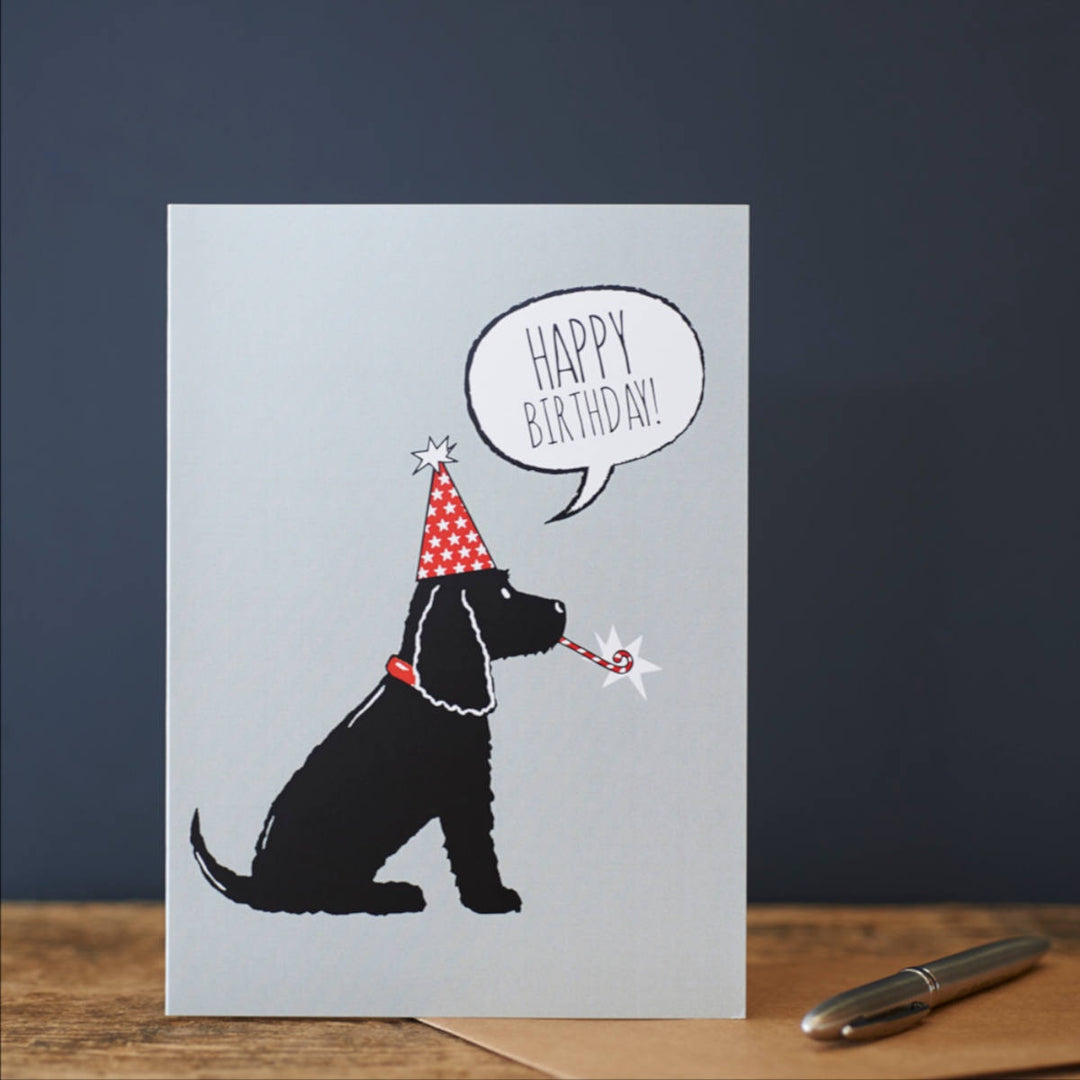 Card - Black Cocker Spaniel Happy Birthday