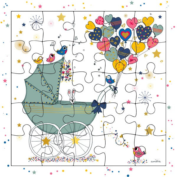 Cartes d'Art Puzzle Card - New Baby