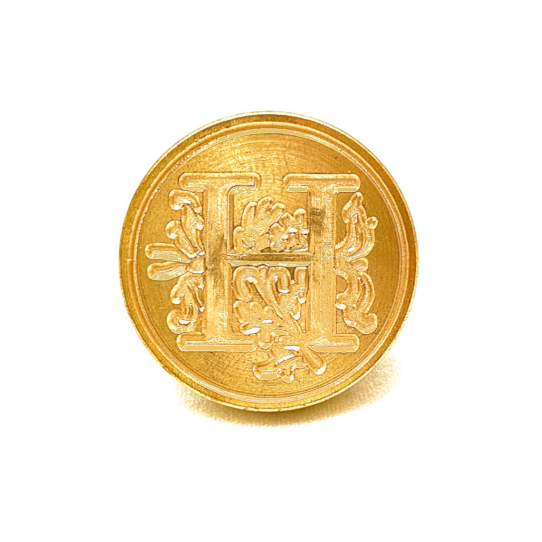 Authentic Models MG200H Classic Alphabet Wax Seal Stamp - Initial Letter H