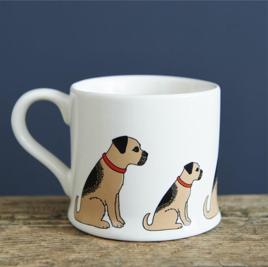 Border Terrier Mug - Sweet William