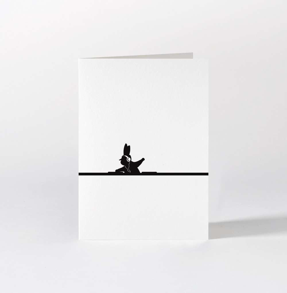 HamMade Bunny Card - DJ Rabbit