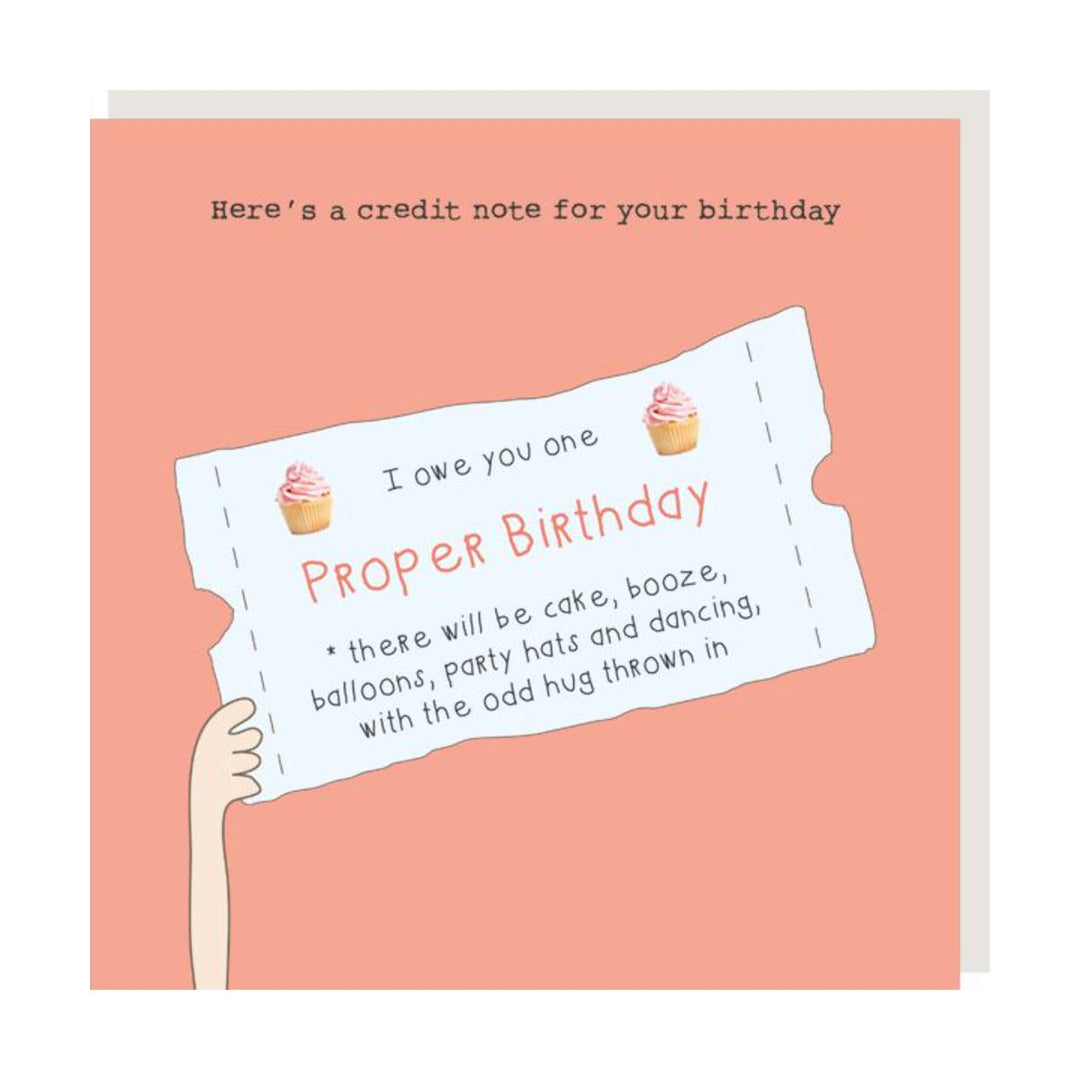 Rosie Made A Thing Card - Bday Credit