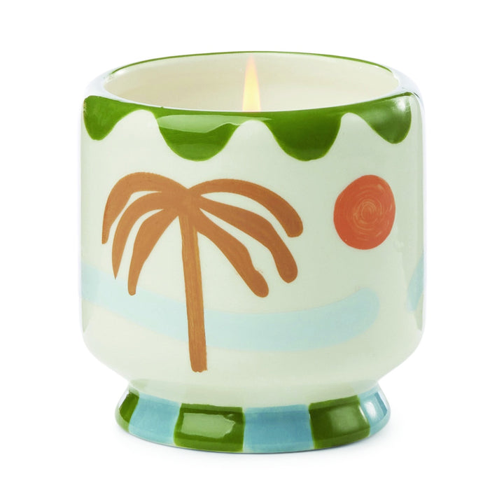 Paddywax 8oz Ceramic Candle Palm - Lush Palms