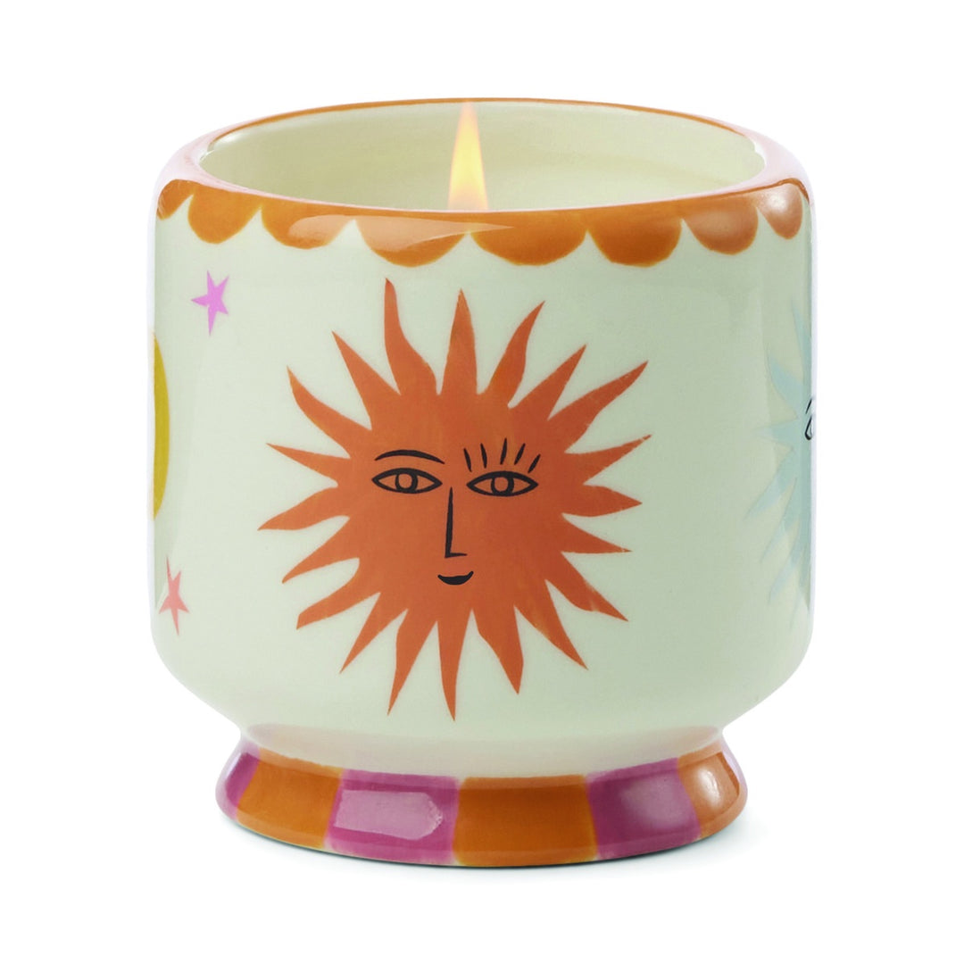 Paddywax 8oz Ceramic Candle Sun - Orange Blossom
