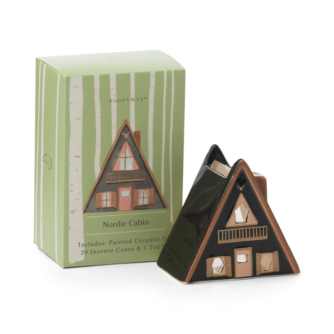 Paddywax: Nordic Cabin Incense & Tea Light Holder