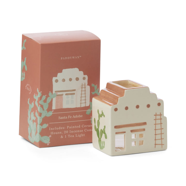 Paddywax: Santa Fe Adobe Incense & Tea Light Holder