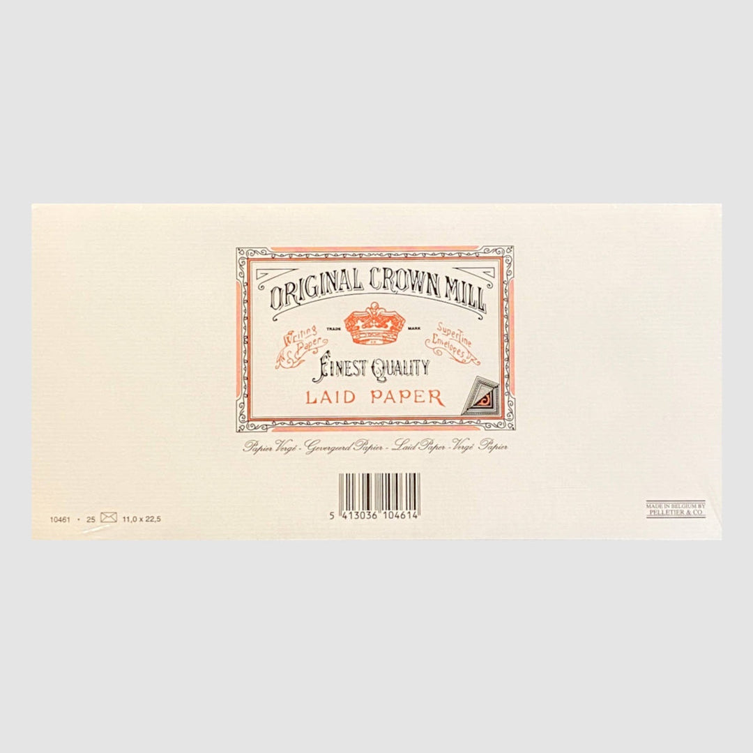 Original Crown Mill Laid Paper Envelopes 25 Pack – DL Cream