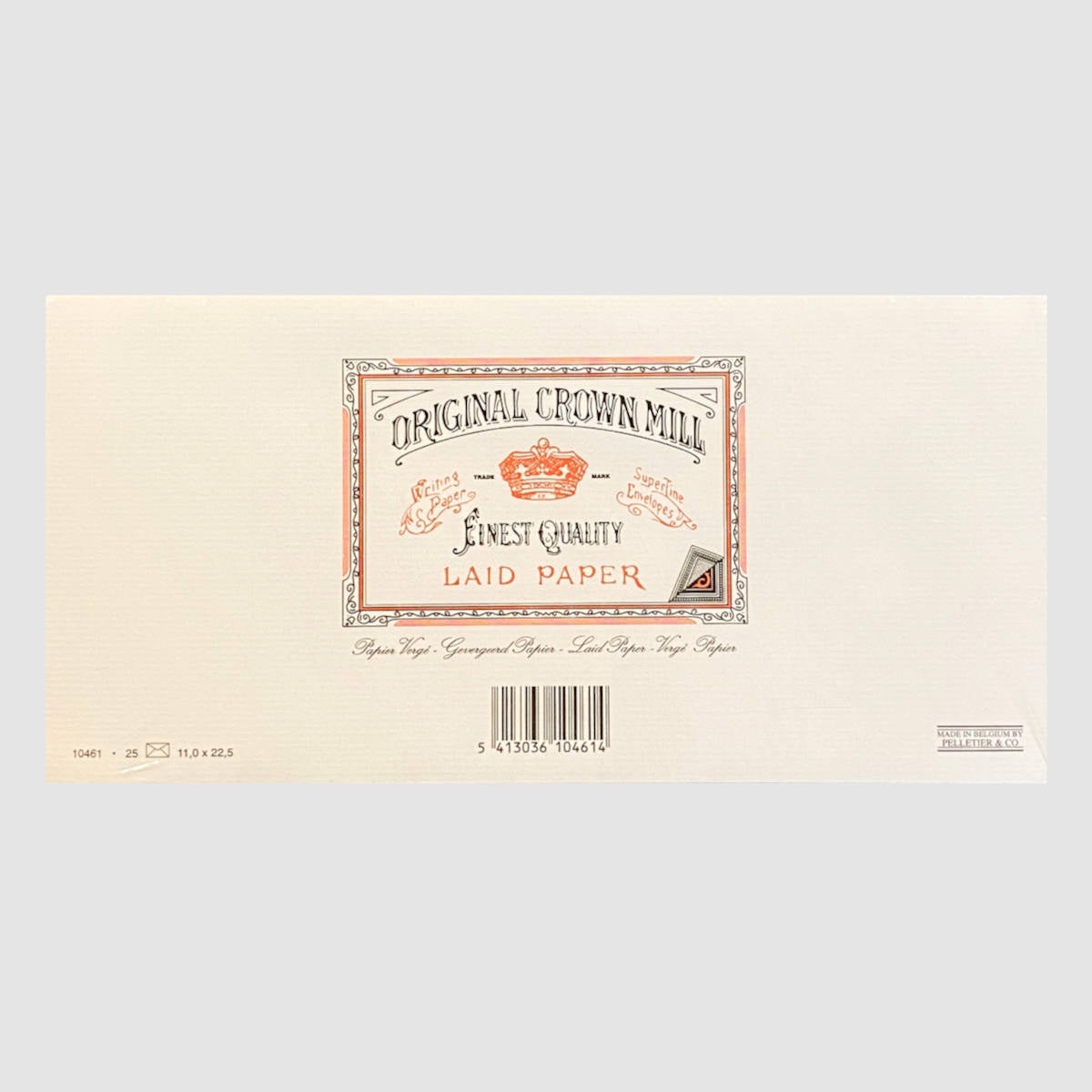 Laid Paper Envelopes 25 Pack – DL Cream - Original Crown Mill