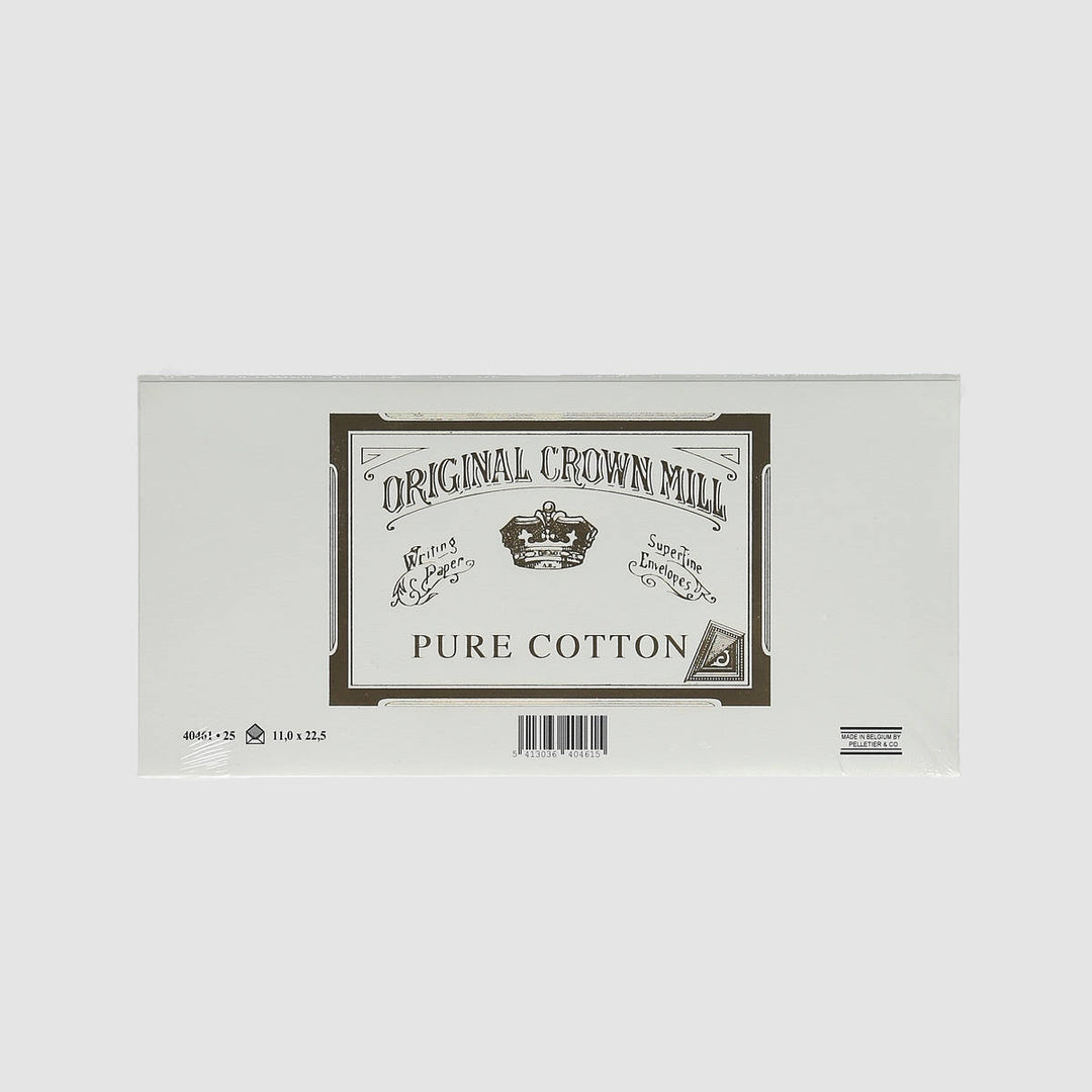 Original Crown Mill Pure Cotton Envelopes 25 Pack - DL