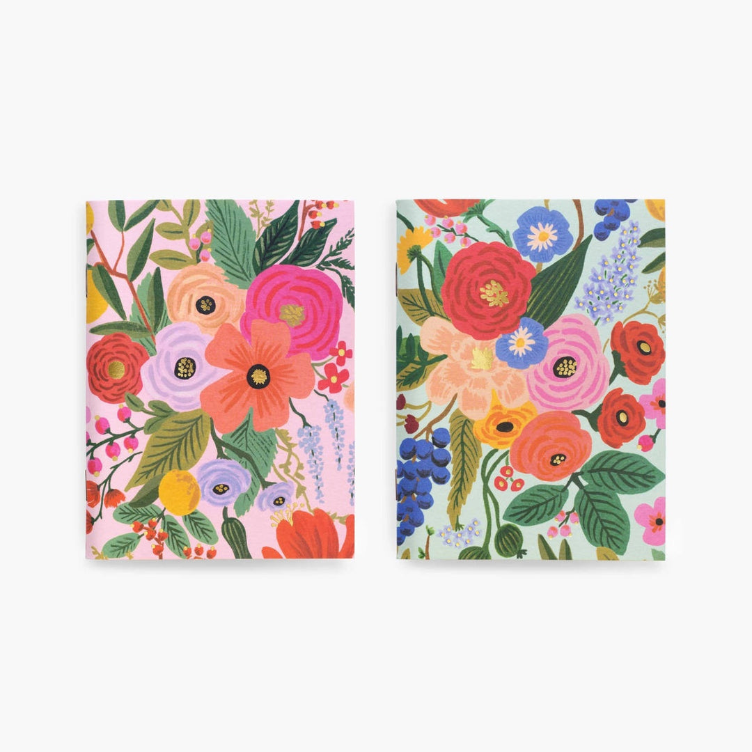 Stitched Pocket Notebooks - Pack Of 2 - Garden Party