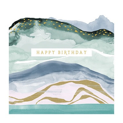 Happy Birthday Watercolour - Birthday Card