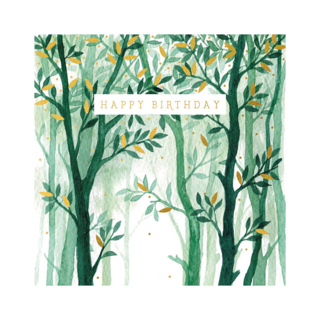 Birthday Card - Trees - The Art File