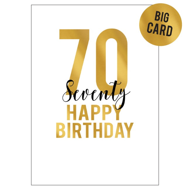 Candle Bark Creations Large Card - Big Golden 70
