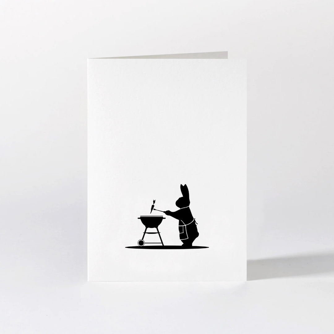 HamMade Card - Barbecuing Rabbit