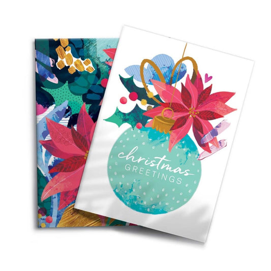 Diesel & Dutch Boxed Christmas Cards - Pointsettia