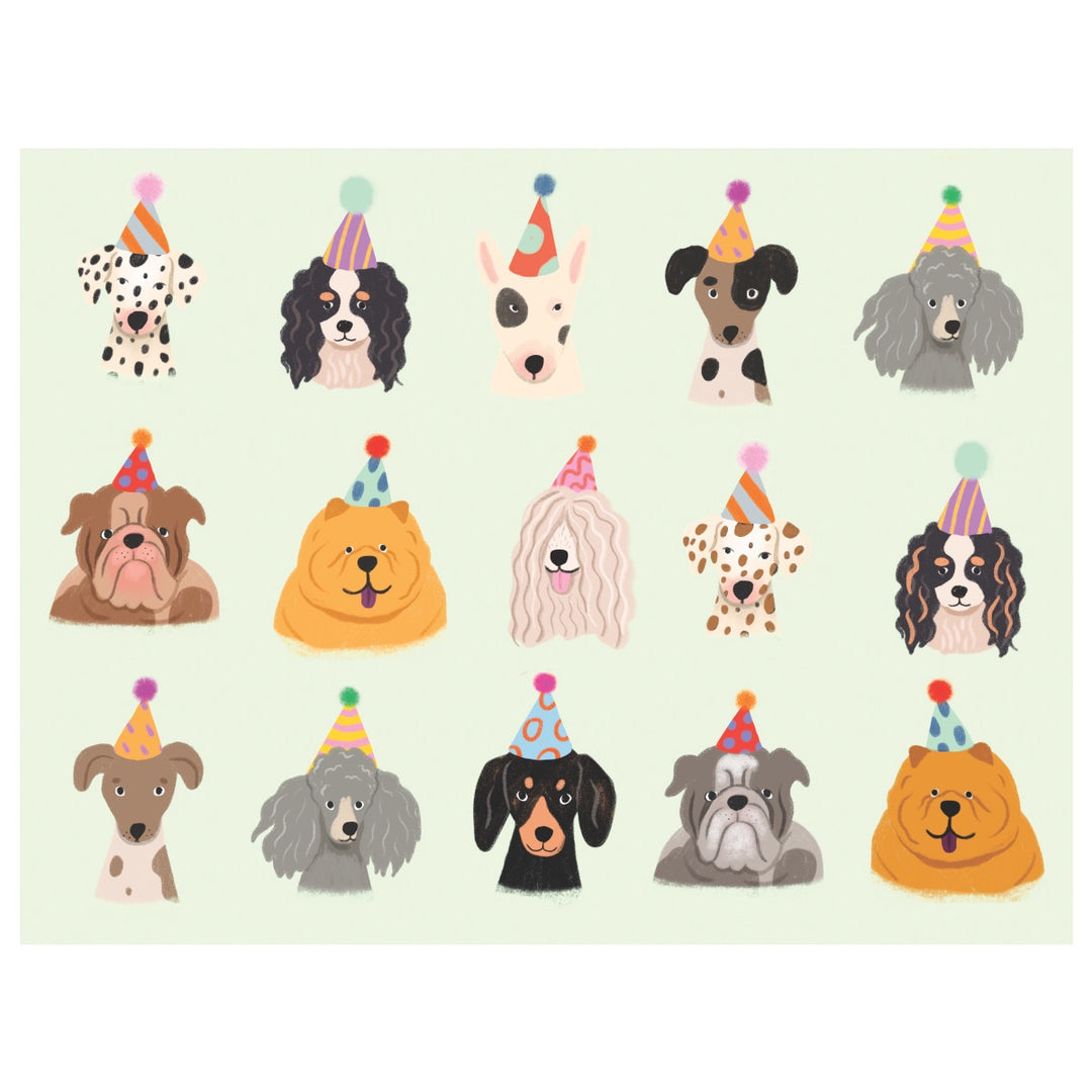 Paper Placemats - Dogs with Party Hats