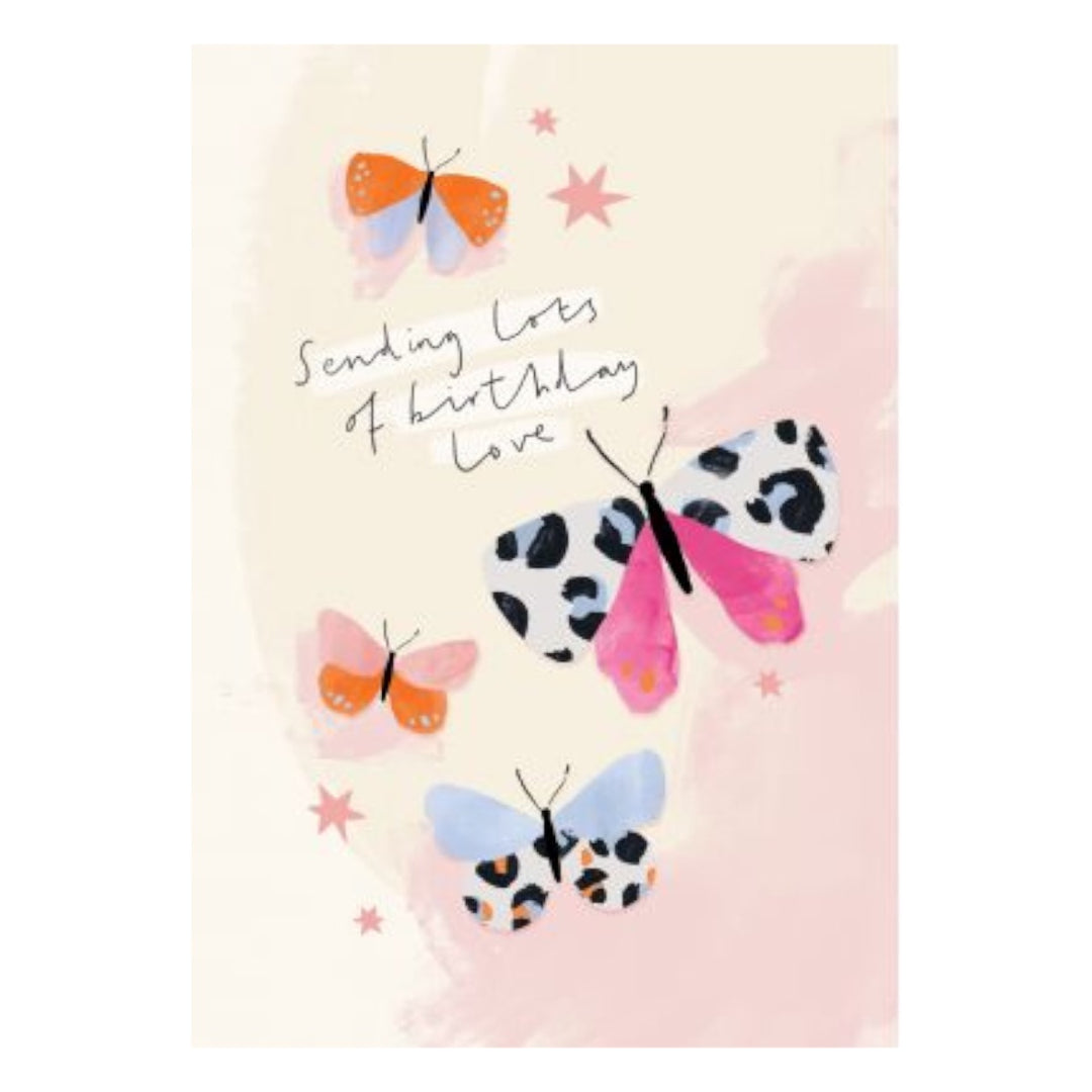 Birthday Card - Butterflies - Meraki