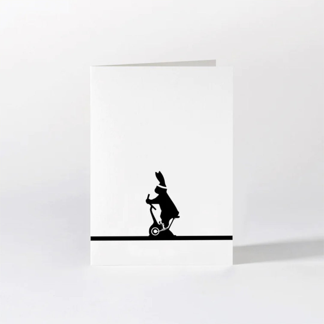 HamMade Card - Exercise Bike Rabbit
