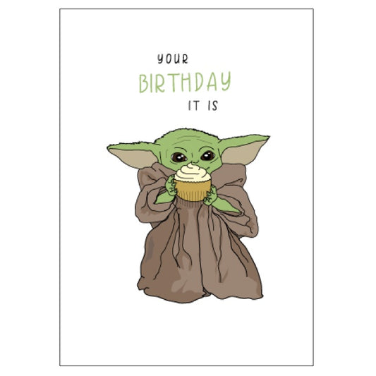 Birthday Card - Baby Yoda Birthday - Candle Bark Creations