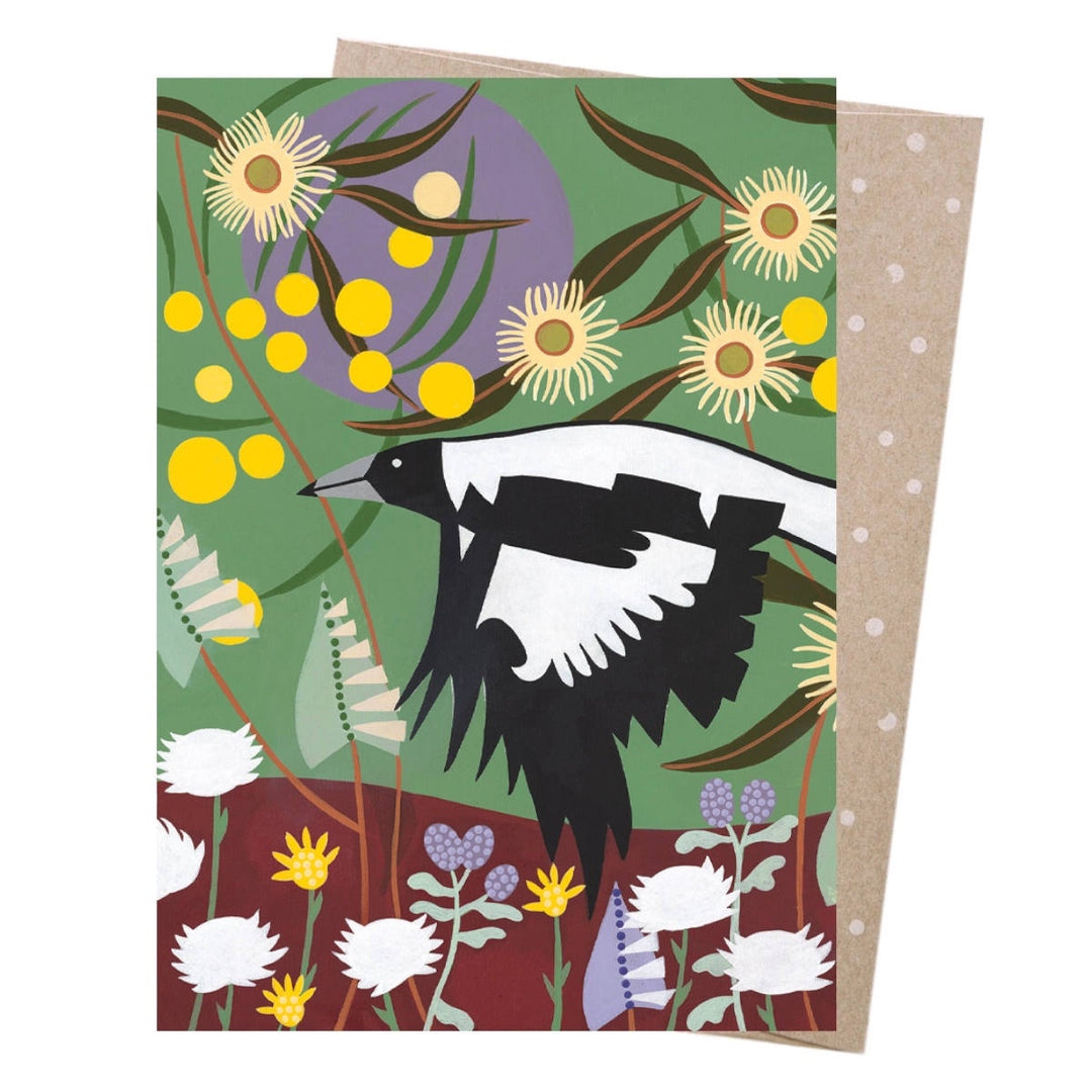Greeting Card - Magpie Season - Earth Greetings