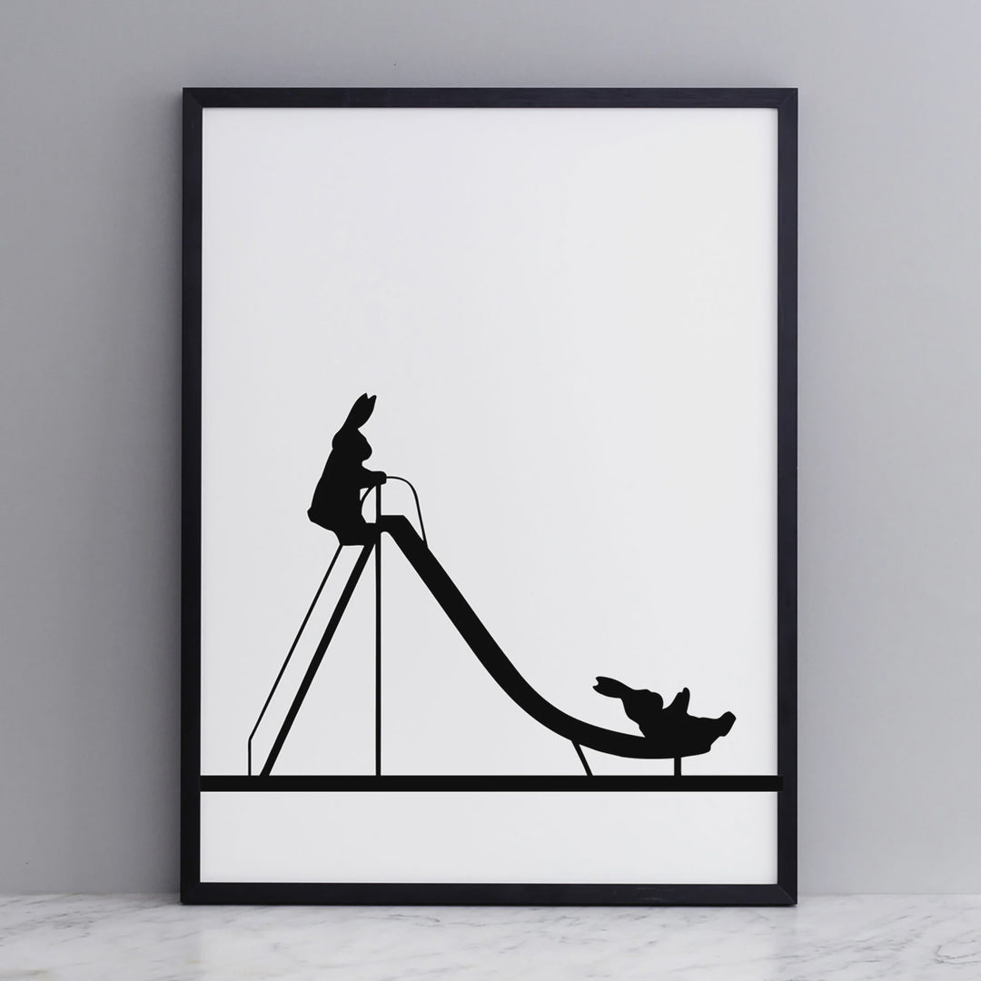 Sliding Rabbit (Unframed)