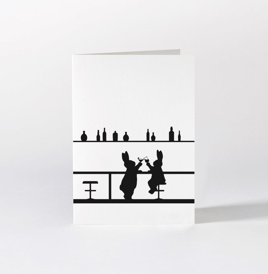 HamMade Card - Cocktail Rabbit