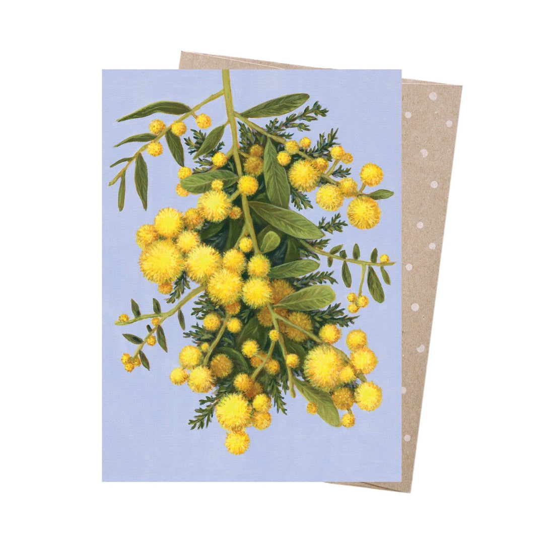 Greeting Card - Golden Wattle - Earth Greetings