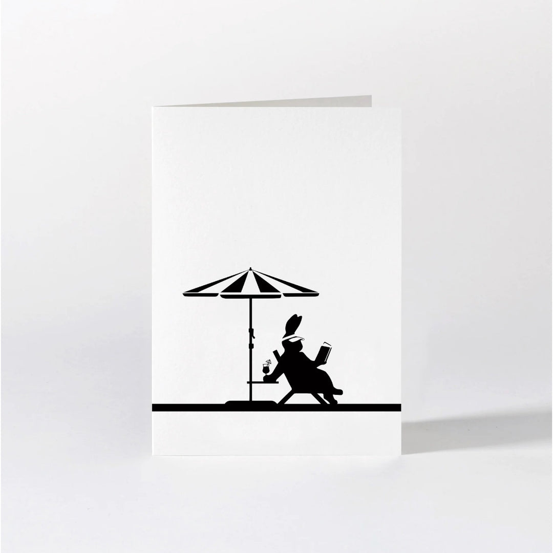 HamMade Card - Lounging Rabbit